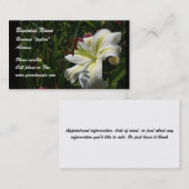 Carte de visite floral (Devant / Derrière)