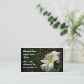 Carte de visite floral (Debout devant)