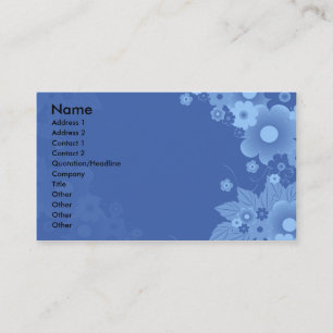 Carte de visite floral