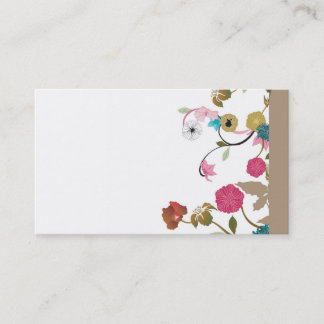 Carte de visite floral