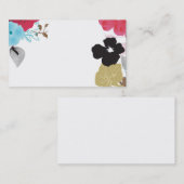 Carte de visite floral (Devant / Derrière)