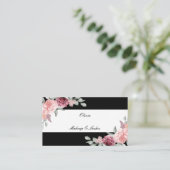 carte de visite floral (Debout devant)