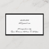 carte de visite floral (Dos)