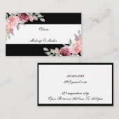 carte de visite floral (Devant / Derrière)