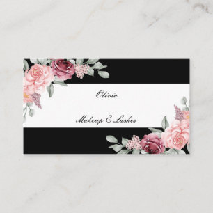 carte de visite floral