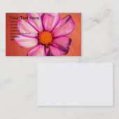 Carte de visite floral (Devant / Derrière)