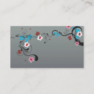 Carte de visite floral