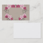 Carte de visite floral (Devant / Derrière)