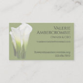 Carte De Visite Floral (Dos)