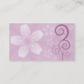 Carte De Visite Floral (Dos)