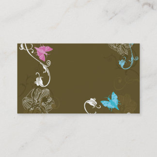 Carte de visite floral