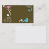 Carte de visite floral (Devant / Derrière)