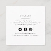 Carte de visite floral (Dos)