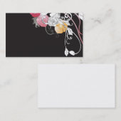 Carte de visite floral (Devant / Derrière)