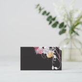 Carte de visite floral (Debout devant)