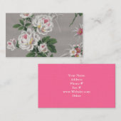 Carte de visite floral (Devant / Derrière)