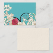 Carte de visite floral (Devant / Derrière)