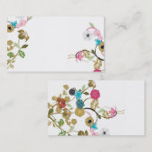 Carte de visite floral (Devant / Derrière)