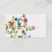 Carte de visite floral (Dos)