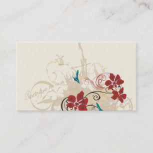 Carte de visite floral