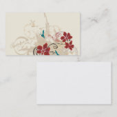 Carte de visite floral (Devant / Derrière)