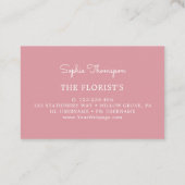 Carte De Visite Floral (Dos)