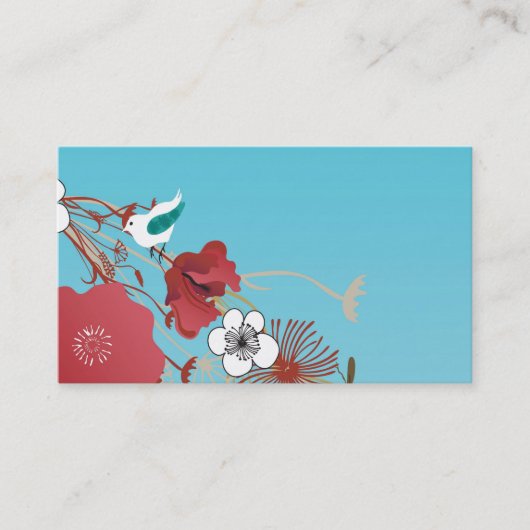 Carte de visite floral (Devant)