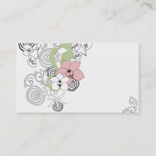 Carte de visite floral