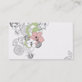 Carte de visite floral (Devant)