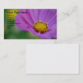 Carte de visite floral (Devant / Derrière)