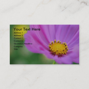 Carte de visite floral