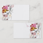 Carte de visite floral (Devant / Derrière)