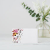 Carte de visite floral (Debout devant)