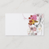 Carte de visite floral (Dos)