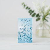 Carte de visite floral (Debout devant)