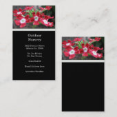 Carte de visite floral (Devant / Derrière)