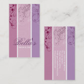 Carte de visite floral (Devant / Derrière)