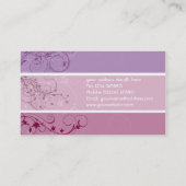 Carte de visite floral (Dos)