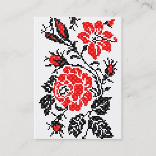 CARTE DE VISITE FLORAL (Devant)