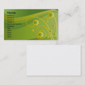 Carte de visite floral (Devant / Derrière)