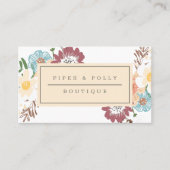 Carte de visite floral (Devant)