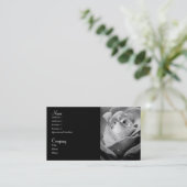 Carte de visite floral 2 (Debout devant)