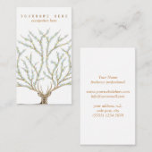 Carte De Visite Floral antlers deer head woods god illustration (Devant / Derrière)