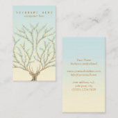 Carte De Visite Floral antlers deer head woods god illustration (Devant / Derrière)
