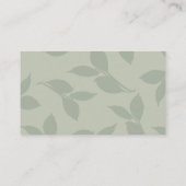 Carte de visite floral aquarelle (Dos)