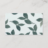 Carte de visite floral aquarelle (Dos)