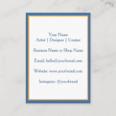 Carte De Visite Floral art nouveau frame (Dos)