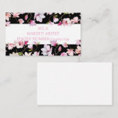 Carte de visite FLORAL, ARTISTE DE MAQUILLAGE, SAL (Devant / Derrière)