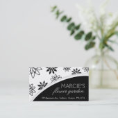 Carte de visite floral audacieux (Debout devant)
