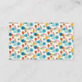 Carte De Visite Floral Bakery Chef cuisinier (Dos)